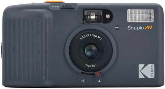 KODAK Snapic A1 35mm Film Camera 35mm, Reusable, 2-Zone Focus, Lightweight, Compact (Rhino Grey) (Film & AAA Battery are not Included)