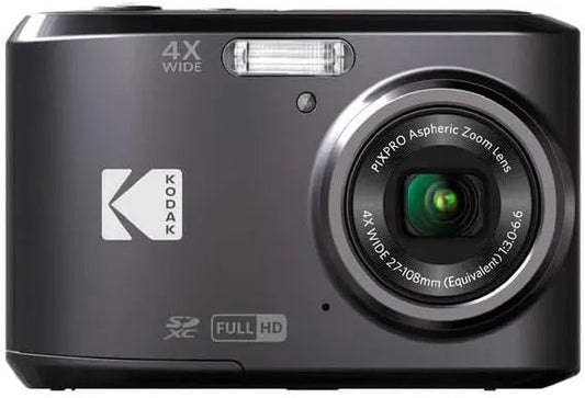 Kodak PIXPRO Friendly Zoom FZ43-BK 16MP Digital Camera with 4X Optical Zoom and 2.7" LCD Screen (Black)