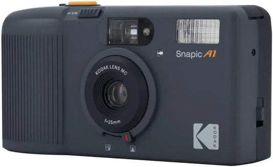 KODAK Snapic A1 35mm Film Camera 35mm, Reusable, 2-Zone Focus, Lightweight, Compact (Rhino Grey) (Film & AAA Battery are not Included)
