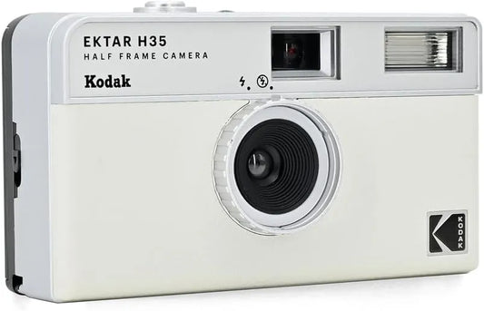 Kodak EKTAR H35 Half Frame Film Camera (Off-White, Single)