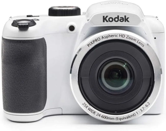 Kodak PIXPRO AZ252 Astro Zoom 16 MP Digital Camera (White) Bundle