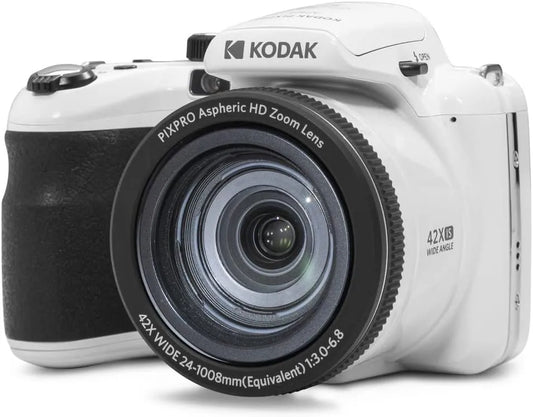 KODAK PIXPRO AZ425 20MP Digital Camera, 42x Optical Zoom, OIS, White