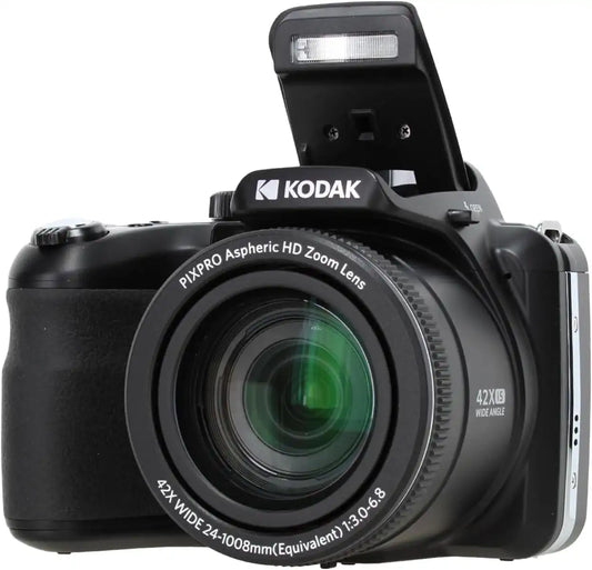 Kodak PIXPRO AZ425 20MP 42x Zoom Vlogging Digital Camera (Black) Bundle