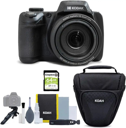 Kodak PIXPRO AZ528 16MP Astro Zoom Digital Camera Bundle (Black)