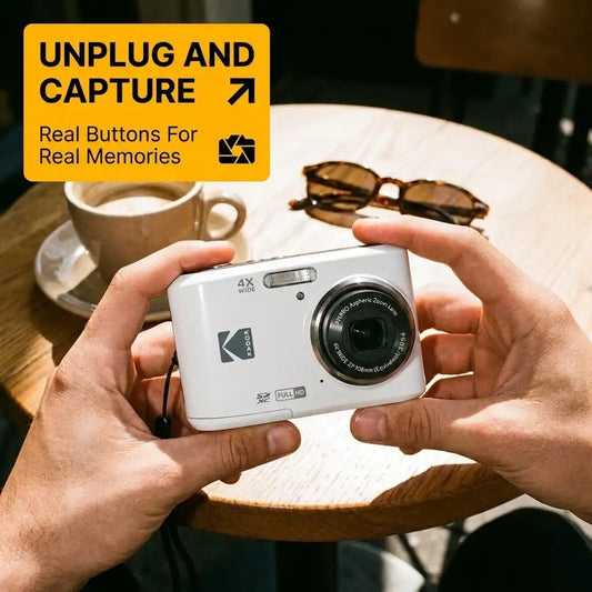 Kodak PIXPRO FZ45 Digital Camera Red, 16MP Point & Shoot with 4X Optical Zoom, 27mm Wide Angle, 2.7 Inch LCD, 1080p Video Bundle with Tudak Compatible Camera Case 32GB SD Card, & Microfiber Cloth