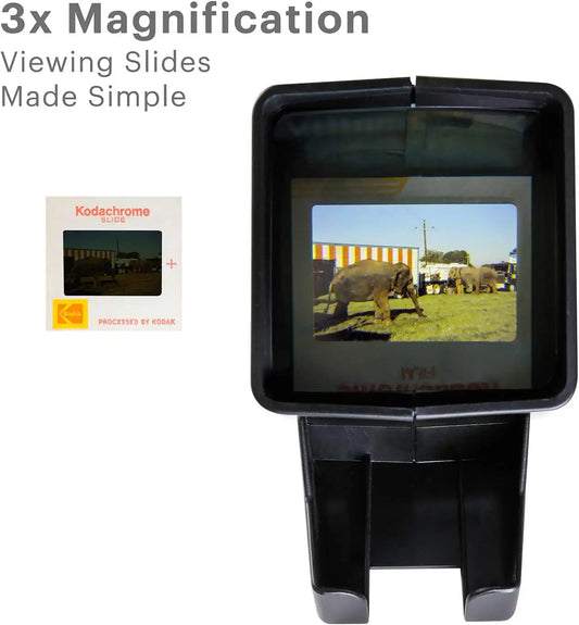 Kodak 35mm Slide & Film Viewer, LED Lighted, 3X Magnification, Handheld