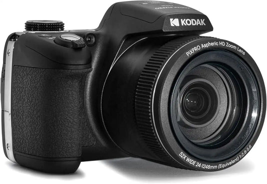 KODAK PIXPRO AZ528 16MP Digital Camera, 52x Optical Zoom, Wi-Fi, Black