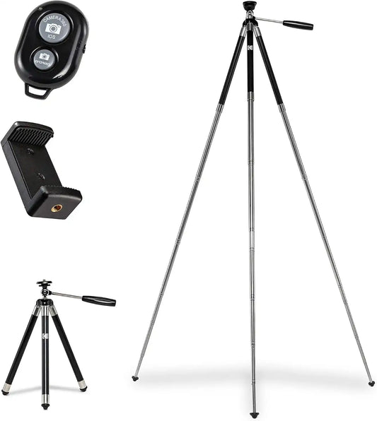 KODAK PhotoGear 42-Inch Phone & Camera Tripod, Bluetooth Remote