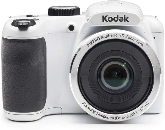 Kodak PIXPRO AZ252 Digital Camera (White) Bundle