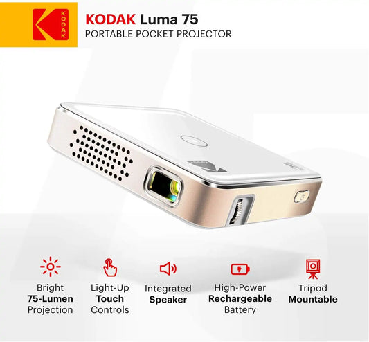 KODAK Luma 75 Mini Projector with Soft Carry Case