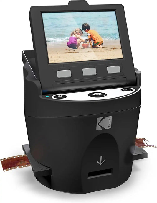 KODAK SCANZA Film & Slide Scanner, 3.5" LCD, 35mm, 126, 110, Super 8 & 8mm