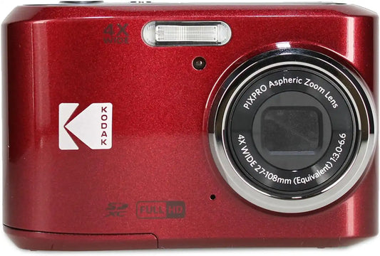 Kodak PIXPRO FZ45 Digital Camera + Case (Red) Bundle