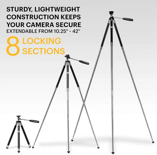 KODAK PhotoGear 42-Inch Phone & Camera Tripod, Bluetooth Remote