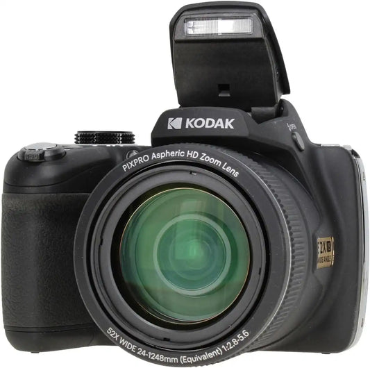 Kodak PIXPRO AZ528 52x Zoom Vlogging Camera + Tripod (Black) Bundle