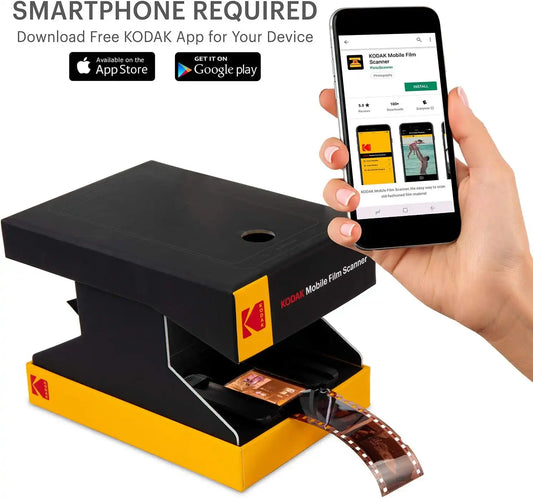 KODAK Mobile Film Scanner, 35mm Negative Scanner & Slide Viewer, App-Based