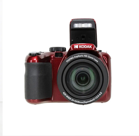 Kodak PIXPRO AZ425 20MP 42x Zoom Vlogging Digital Camera (Red) Bundle