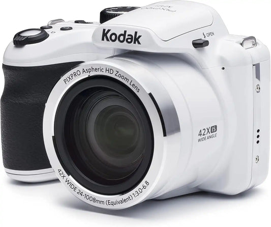 Kodak PIXPRO Astro Zoom AZ421-WH 16MP Digital Camera with 42X Optical Zoom and 3" LCD Screen (White)