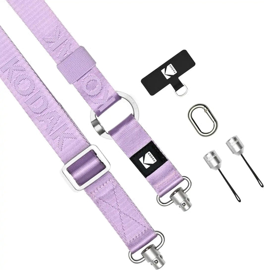 KODAK Multi-Purpose Camera Strap (Purple) - Quick-Detach System, Lightweight, Durable Metal Swivels, Multiple Usages, SLR Cameras, Compact Cameras, Smart Phones