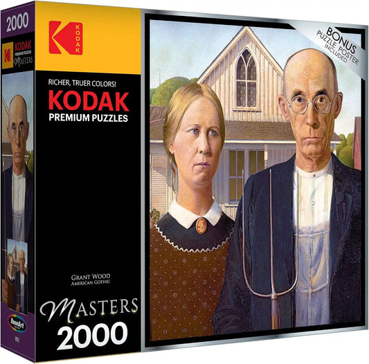 RoseArt Kodak Premium Masters American Gothic 2000 Piece Jigsaw Puzzle