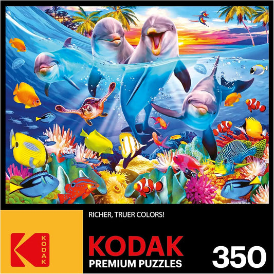 RoseArt Kodak Premium Playful Dolphins 350 Piece Jigsaw Puzzle