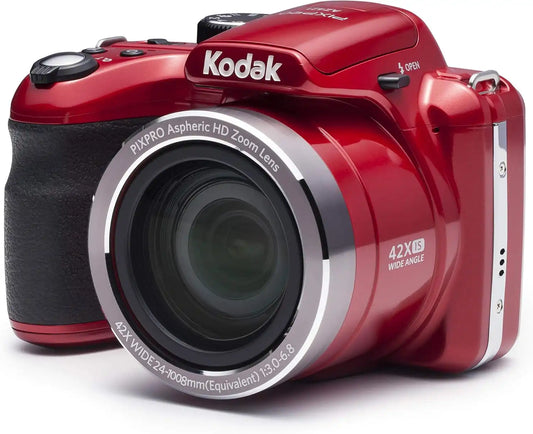 Kodak PIXPRO Astro Zoom AZ421-RD 16MP Digital Camera with 42X Optical Zoom and 3" LCD Screen (Red)