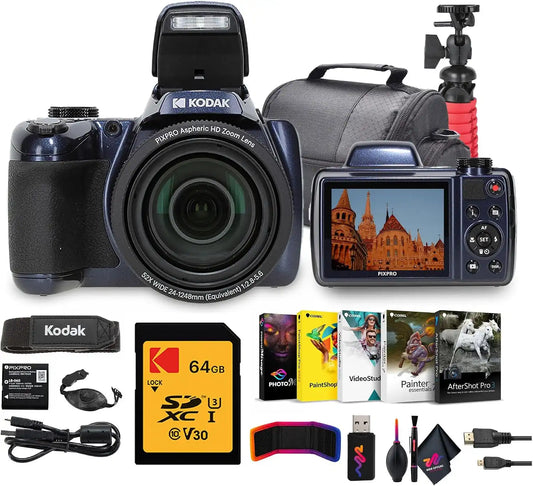 Kodak PIXPRO AZ528 16MP Vlogging Digital Camera + Camera Bag Bundle