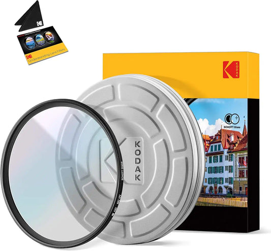 KODAK 37mm UV Filter | German Schott Glass Premium Ultraviolet Filter, Slim 18-Layer Polished Coating | Absorbs Atmospheric Haze Protects Lens & Improves Sharpness & Contrast, 99% Light Transmittance