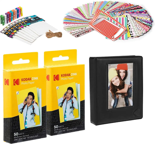 Kodak 2x3ʺ Premium Zink Paper 100 Pack with Photo Album