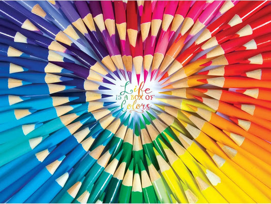 RoseArt - Kodak Premium - Life is a Box of Colors - 550 Piece Jigsaw Puzzle for Adults