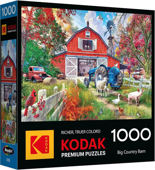 RoseArt Kodak Premium Big Country Barn 1000 Piece Jigsaw Puzzle for Adults