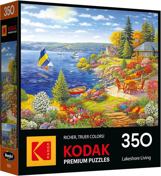 RoseArt Kodak Premium Lakeshore Living 350 Piece Jigsaw Puzzle for Adults