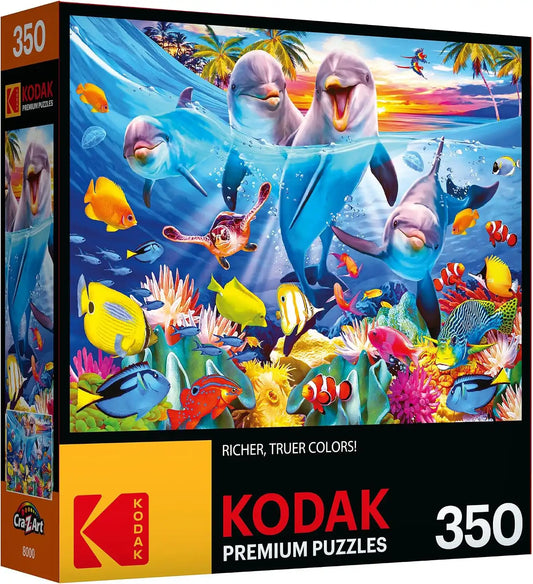 RoseArt Kodak Premium Playful Dolphins 350 Piece Jigsaw Puzzle