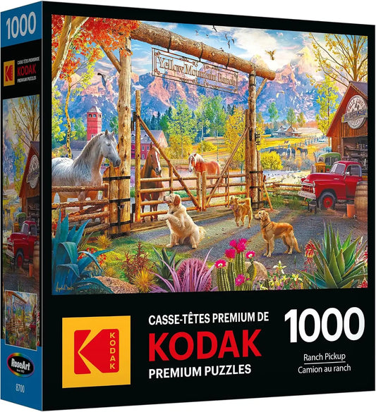 Roseart - Kodak Premium - Ranch Pickup - 1000 Piece Jigsaw Puzzle for Adults