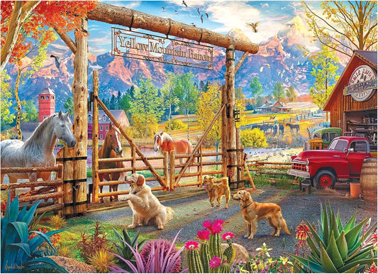 Roseart - Kodak Premium - Ranch Pickup - 1000 Piece Jigsaw Puzzle for Adults