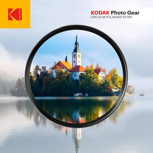 KODAK 62mm CPL Lens Filter | Circular Polarizing Filter Removes Reflections from Glass & Water, Enhances Contrast Improves Color Saturation, Super Slim, Multi-Coated 12-Layer Nano Glass & Mini Guide