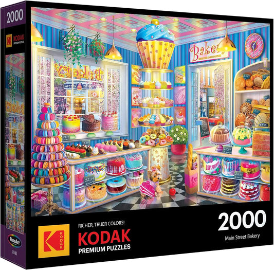 RoseArt - Kodak Premium Collector - Main Street Bakery - 2000 Piece Jigsaw Puzzle for Adults