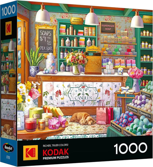 RoseArt Kodak Premium Soap & Candle Shop 1000 Piece Jigsaw Puzzle