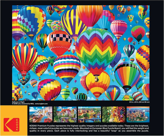 RoseArt Kodak Premium Balloons in Flight 1500 Piece Jigsaw Puzzle