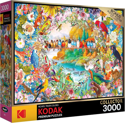 RoseArt Kodak Premium Birdsong 3000 Piece Jigsaw Puzzle for Adults