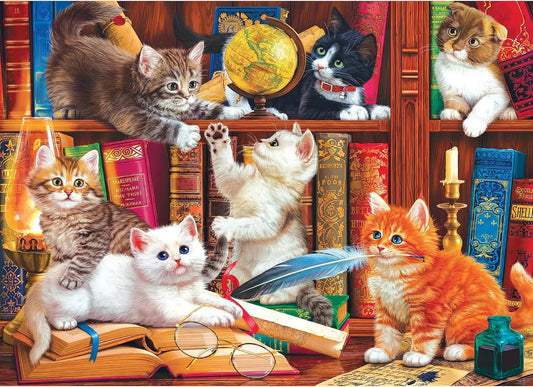 RoseArt Kodak Premium Library Mischief 1000 Piece Jigsaw Puzzle for Adults