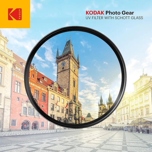 KODAK 37mm UV Filter | German Schott Glass Premium Ultraviolet Filter, Slim 18-Layer Polished Coating | Absorbs Atmospheric Haze Protects Lens & Improves Sharpness & Contrast, 99% Light Transmittance