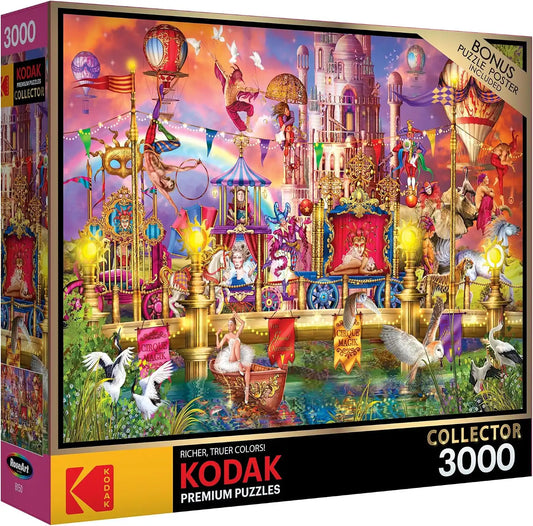 RoseArt - Kodak Premium - Magic Circus Parade - 3000 Piece Jigsaw Puzzle for Adults