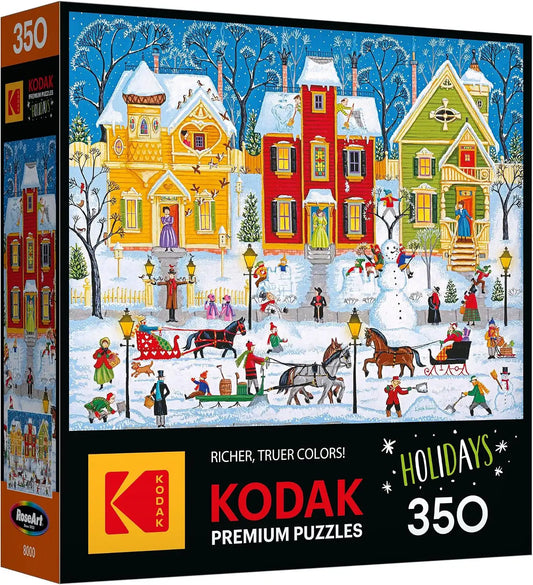 RoseArt Kodak Premium After the Snow Falls 350 Piece Jigsaw Puzzle