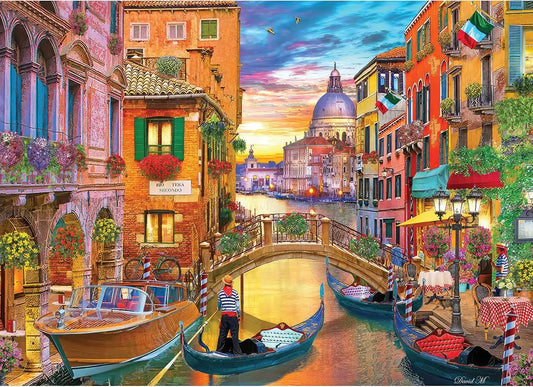 RoseArt Kodak Premium Grand Canal Venice 1000 Piece Jigsaw Puzzle