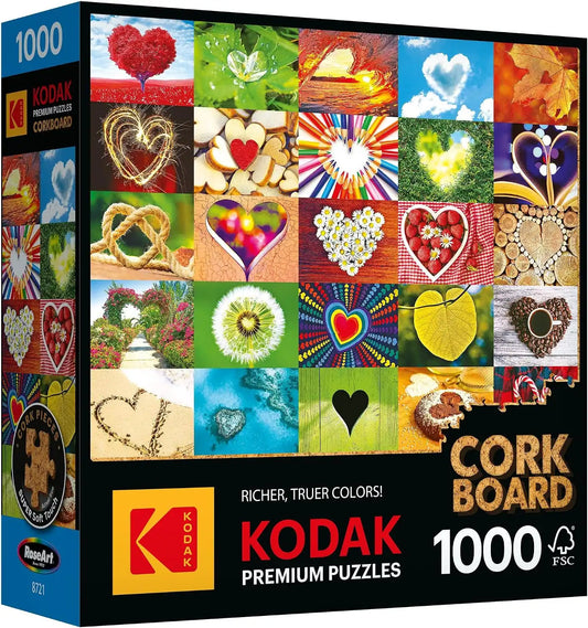 RoseArt - Kodak Premium Cork - Love is Everywhere - 1000 Piece Jigsaw Puzzle for Adults