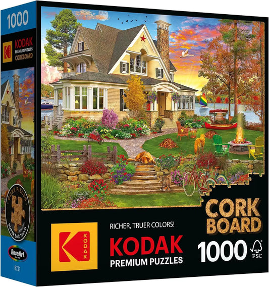 RoseArt - Kodak Cork - Lakeside Home -1000 Piece Jigsaw Puzzle