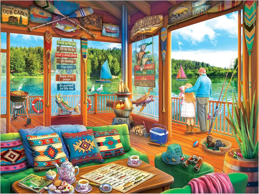RoseArt Kodak Premium The Lake House 350 Piece Jigsaw Puzzle for Adults