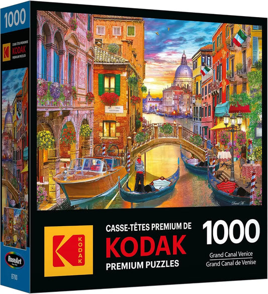 RoseArt Kodak Premium Grand Canal Venice 1000 Piece Jigsaw Puzzle