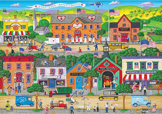 RoseArt - Kodak Premium - Hometown Heroes - 1500 Piece Jigsaw Puzzle for Adults