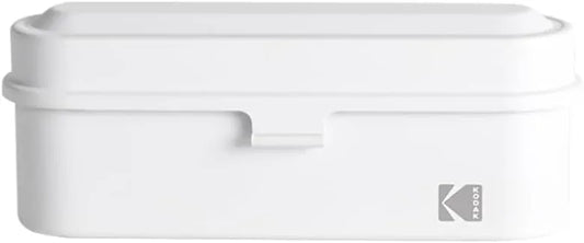 KODAK Film Case - for 5 Rolls of 35mm Films - Compact, Retro Steel Case to Sort and Safeguard Film Rolls (White) (Film is not Included)